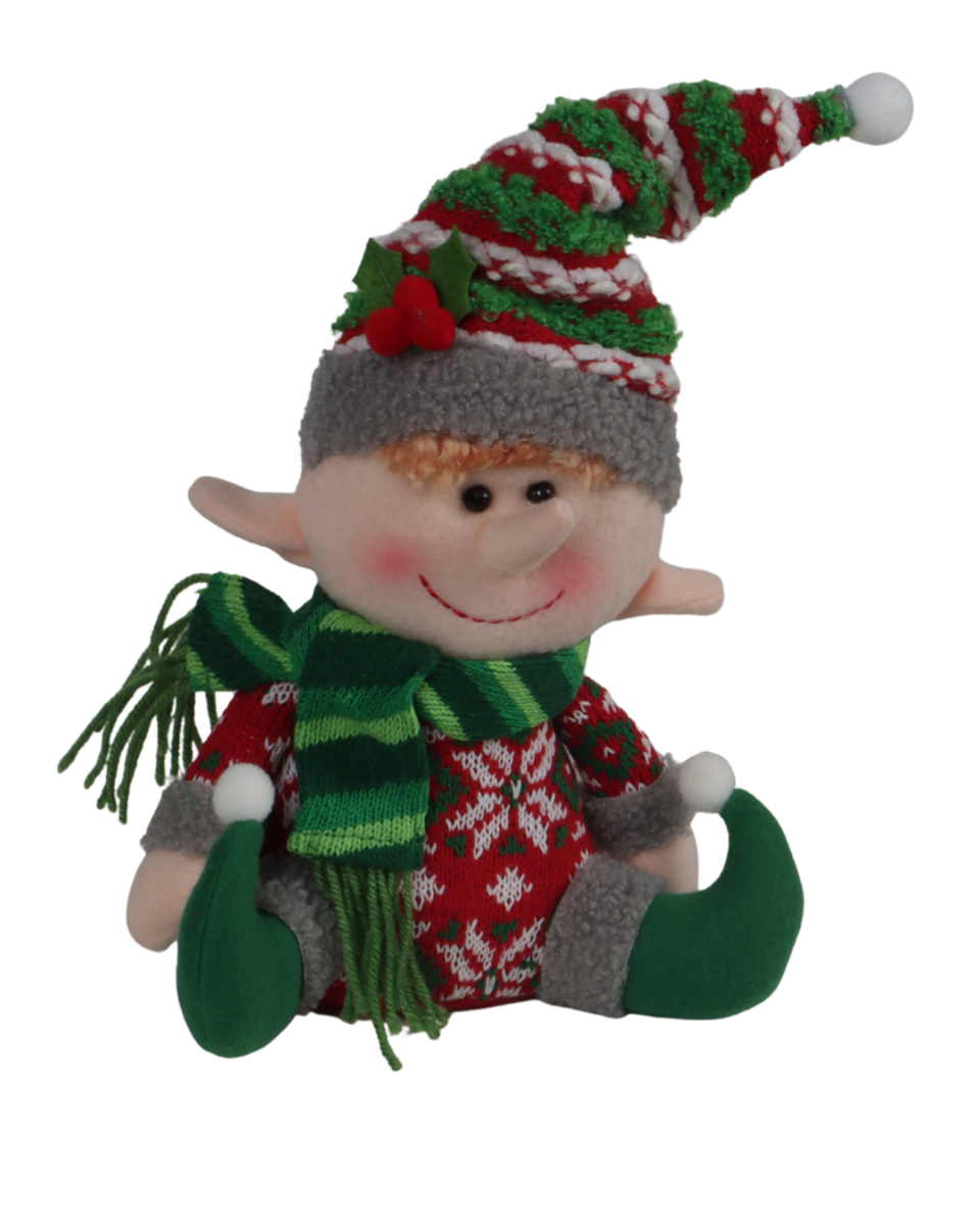 Elf on the shelf knuffel zittend