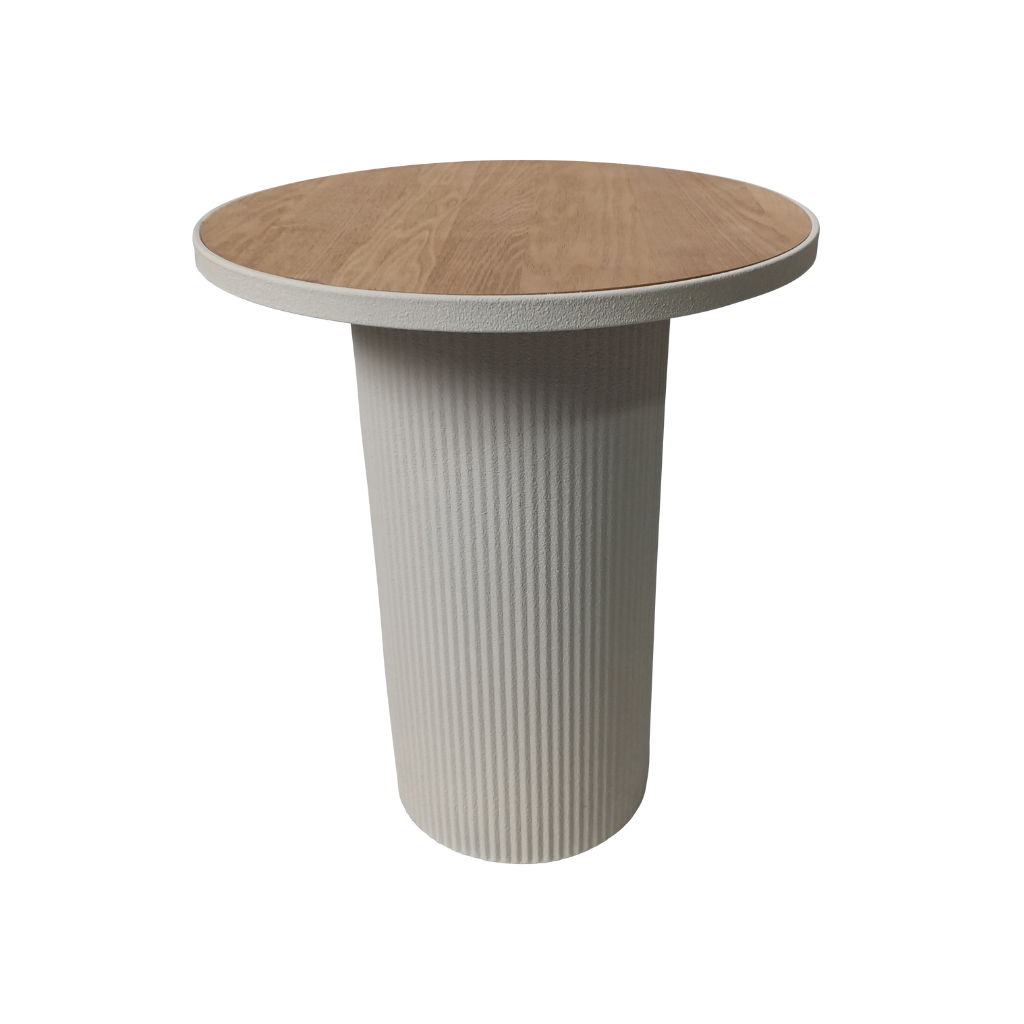 De Bosrand Bijzettafel Light Stone Wit 46 x 56 cm