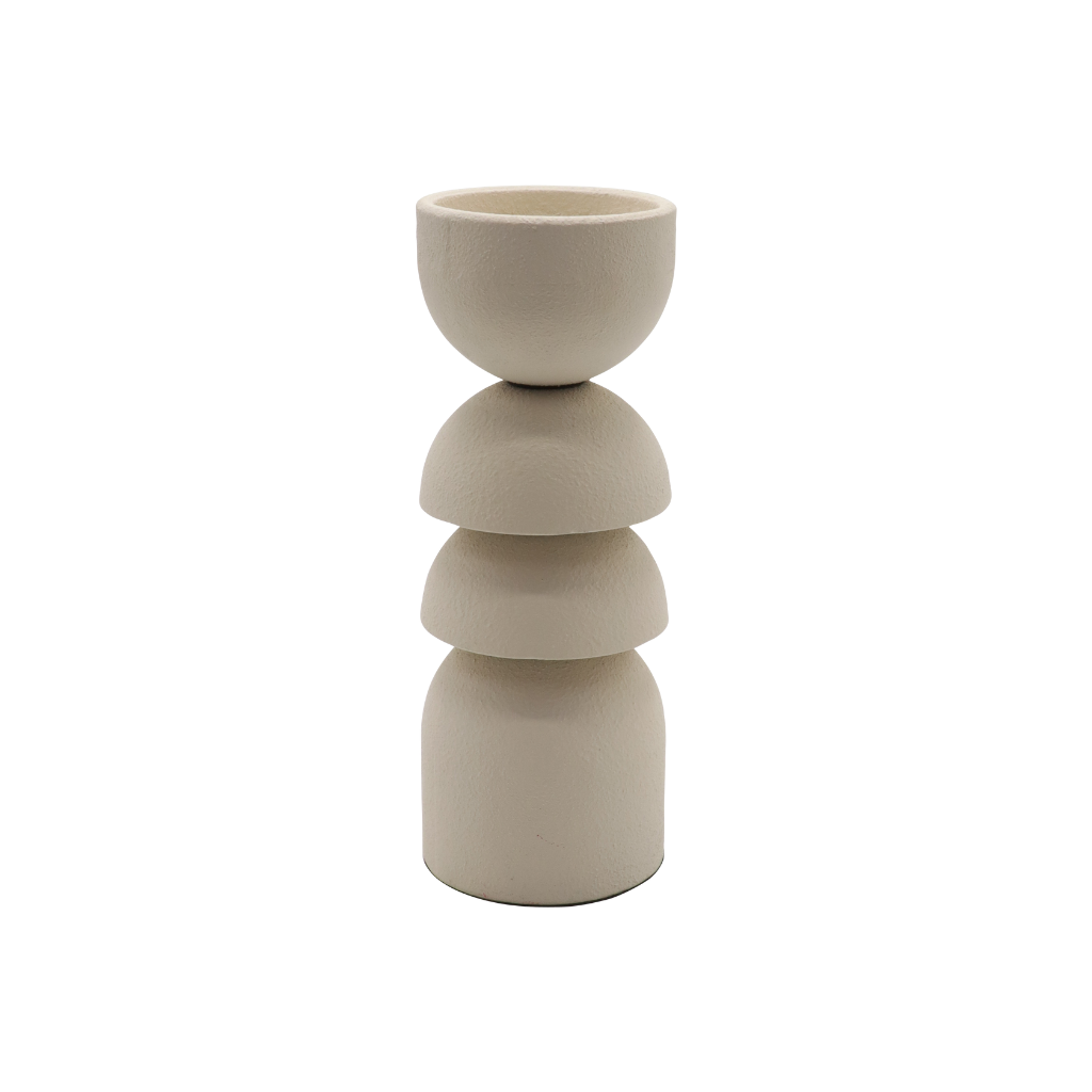 Kandelaar light stone 9 x 24 cm