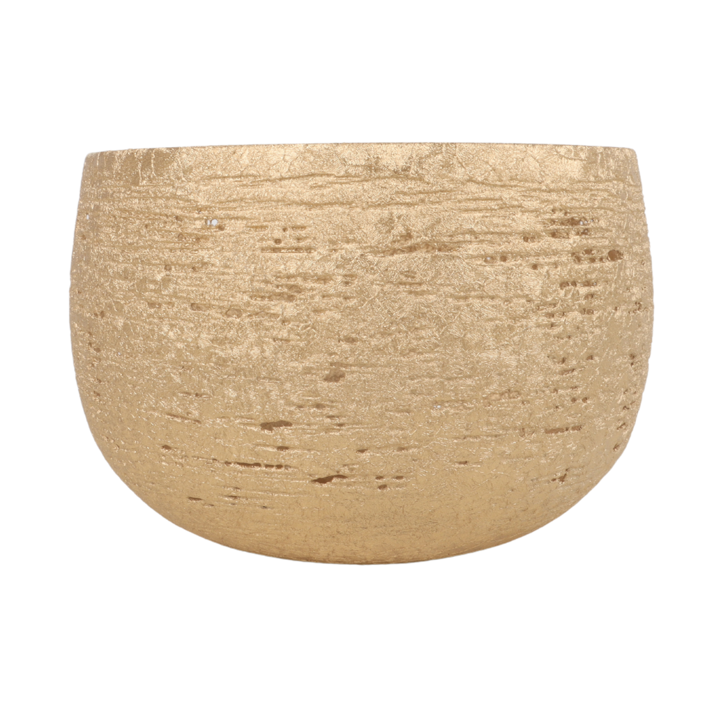 De Bosrand Theelichthouder goud 13 x 9 cm