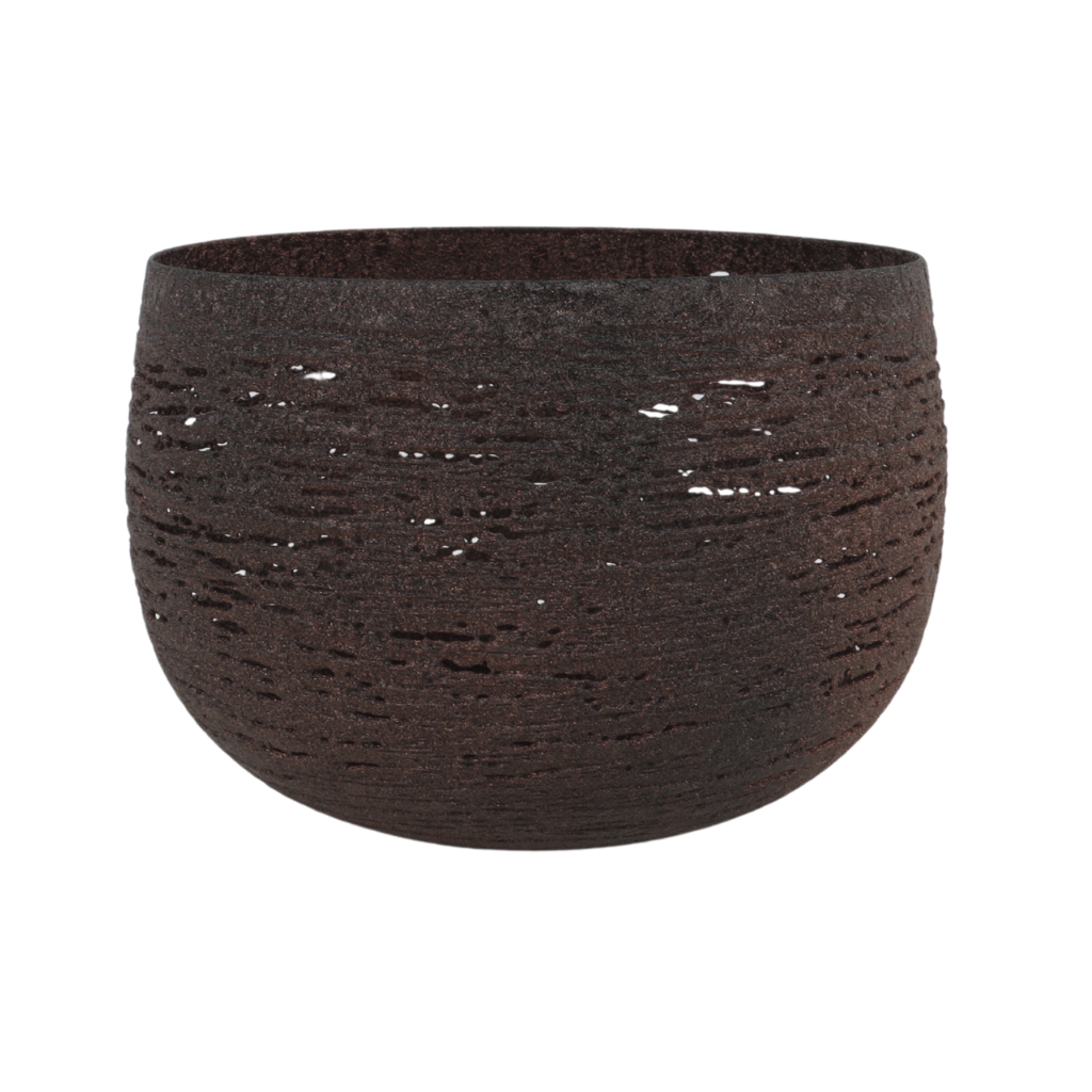 De Bosrand Theelichthouder bruin 13 x 9 cm