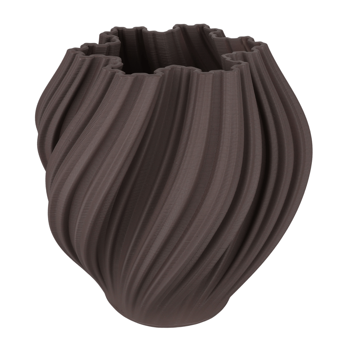 De Bosrand Vaas 3D Cacao Grey Keramiek 25 x 28 x 28 cm