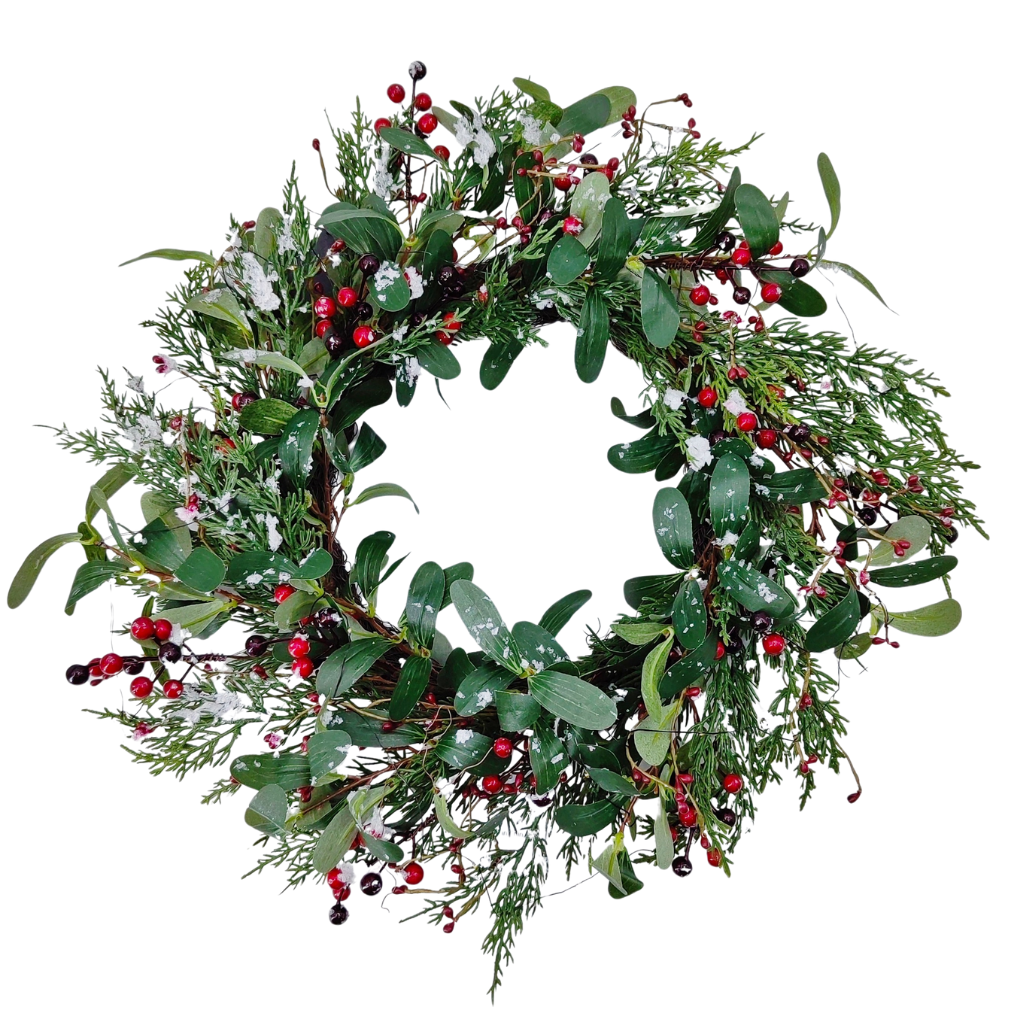 Deco krans ice finish 50 cm