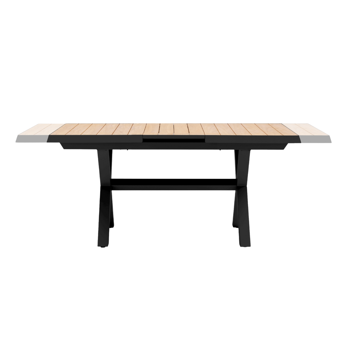 Royal Seasons Tafel Uitschuifbaar Bahia Zwart 163/203 x 93 cm