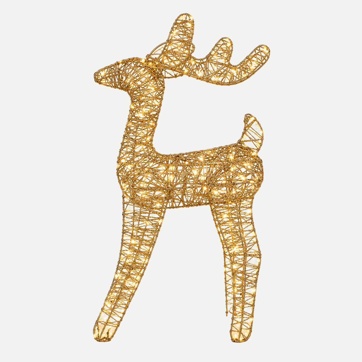 De Bosrand Verlicht Kerstfiguur Rendier 58 cm