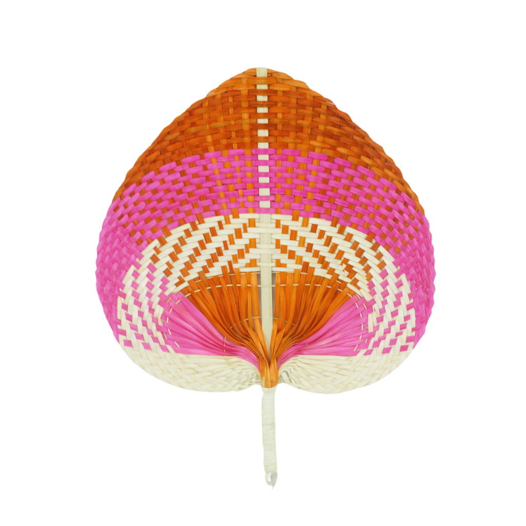 De Bosrand Handwaaier bamboe 32 x 40 cm