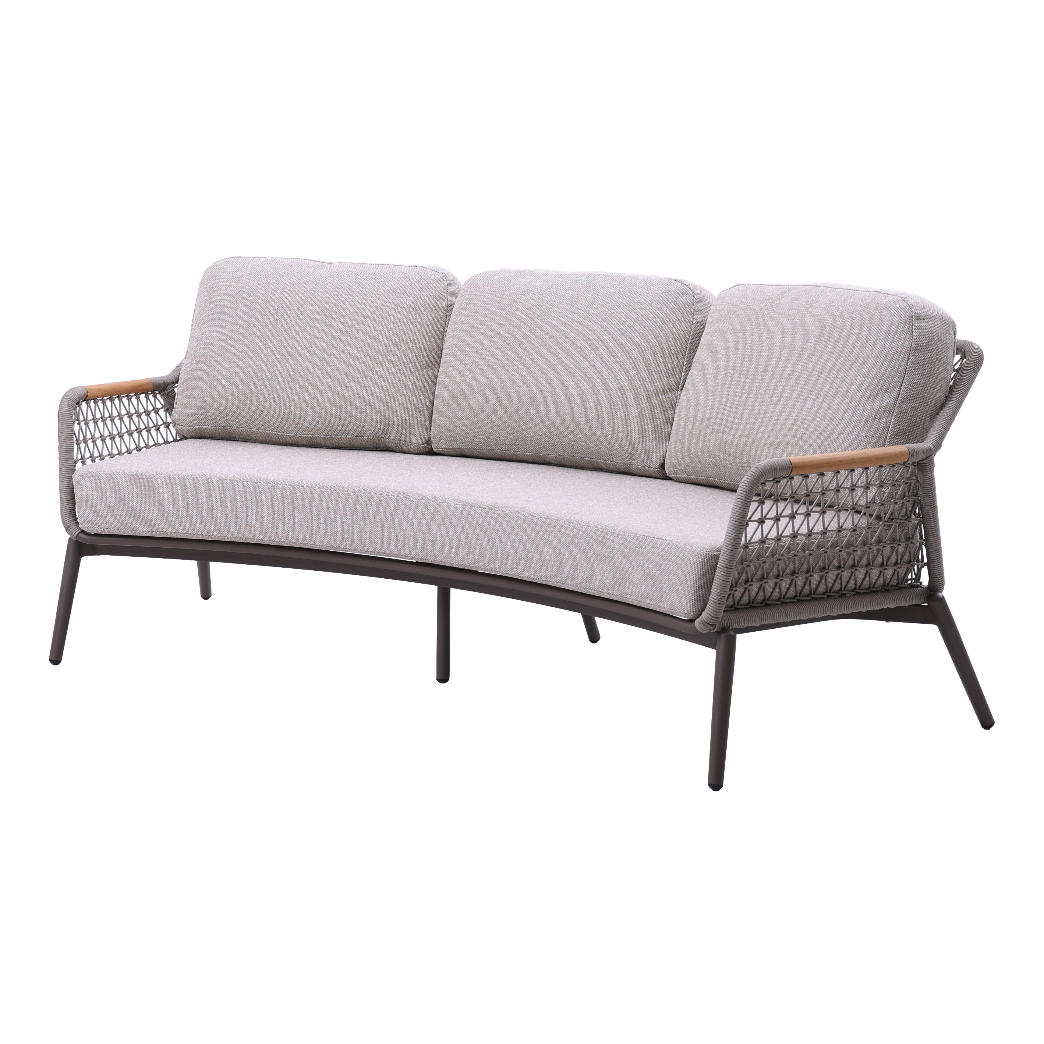 Royal Seasons Loungebank 3-zits Bari Espresso 230 x 103 x 82 cm