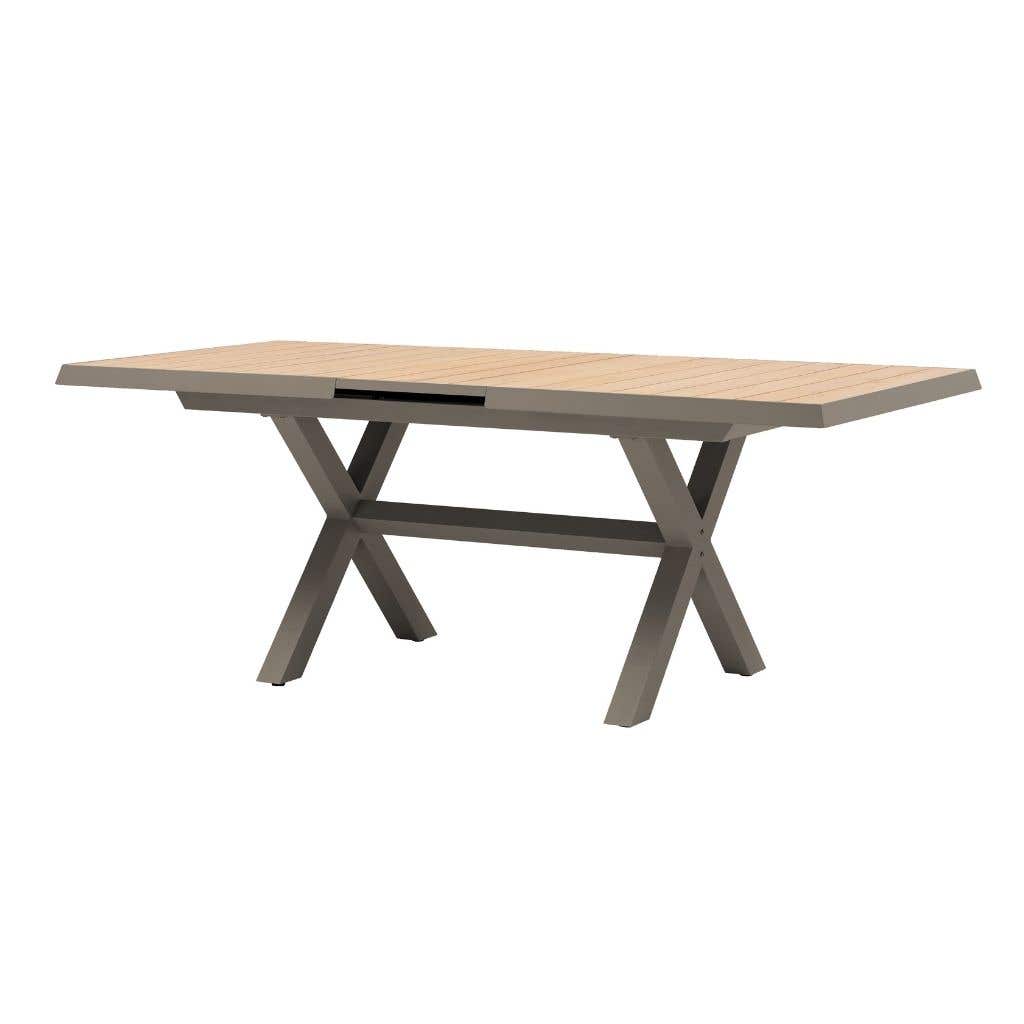 Royal Seasons Tafel Uitschuifbaar Bahia Espresso 163/203 x 93 cm