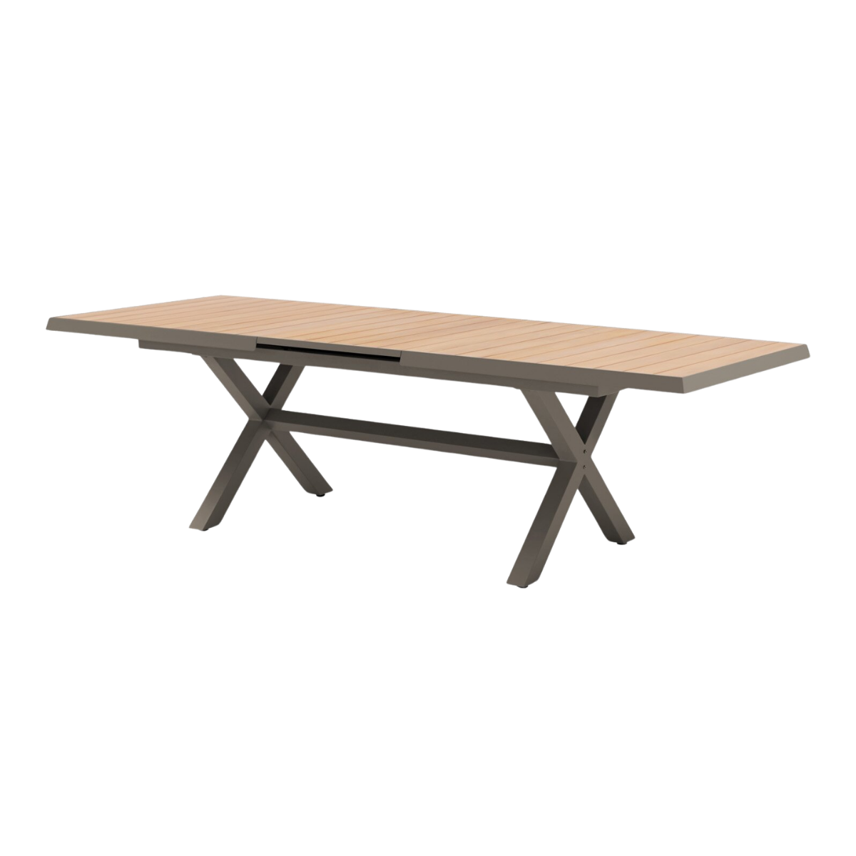Royal Seasons Tafel Uitschuifbaar Bahia Espresso 204/264 x 100 cm