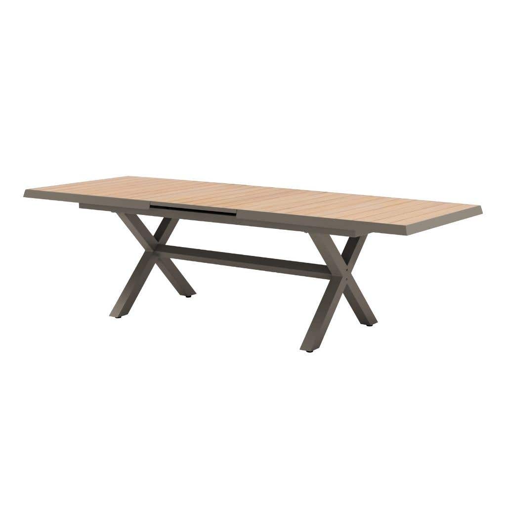 Royal Seasons Tafel Uitschuifbaar Bahia Espresso 204/264 x 100 cm