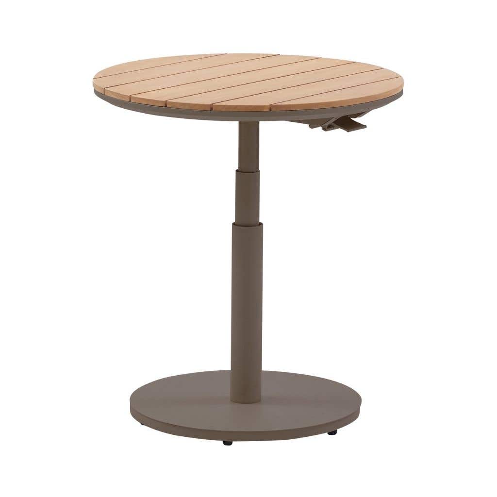 Royal Seasons Bijzettafel Verstelbaar Bahia Espresso 60 x 45/66 cmcm