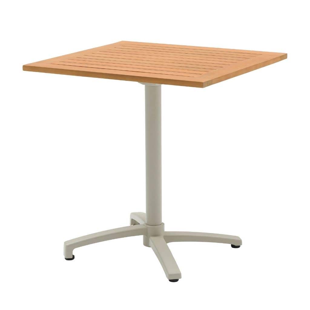Ease Up Bistrotafel Inklapbaar Malmö Teak Zand 70 x 70 x 74 cm