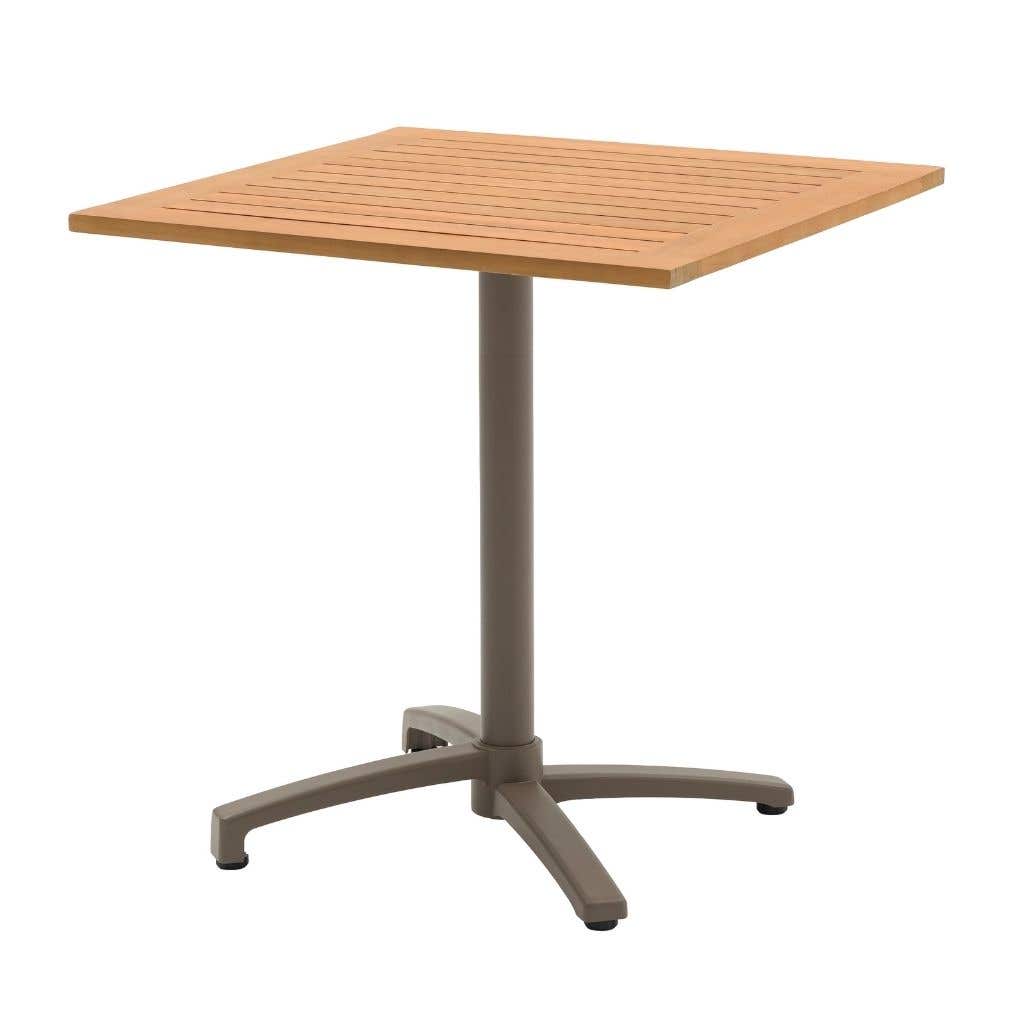 Ease Up Bistrotafel Inklapbaar Malmö Teak Espresso 70 x 70 x 74 cm
