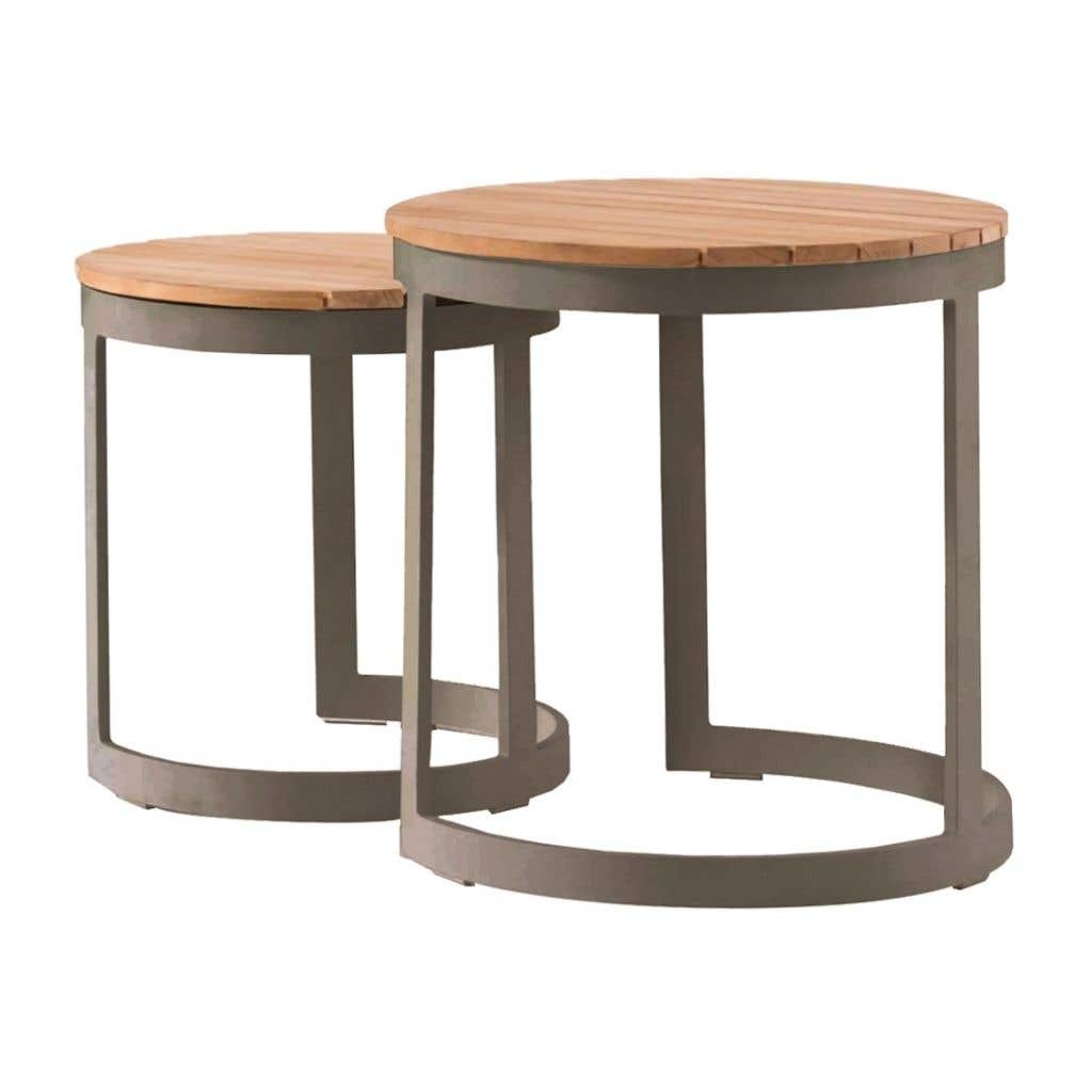 Royal Seasons Bijzettafel Neverland Espresso 2 stuks