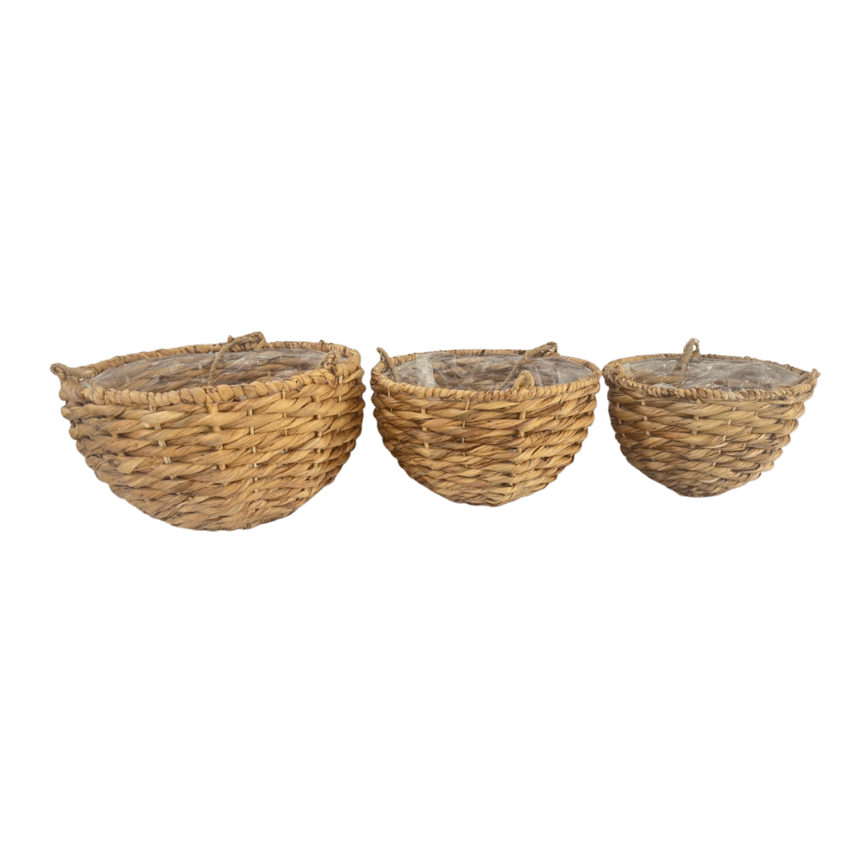 De Bosrand Hanging Basket Weave Naturel 26 x 17 cm