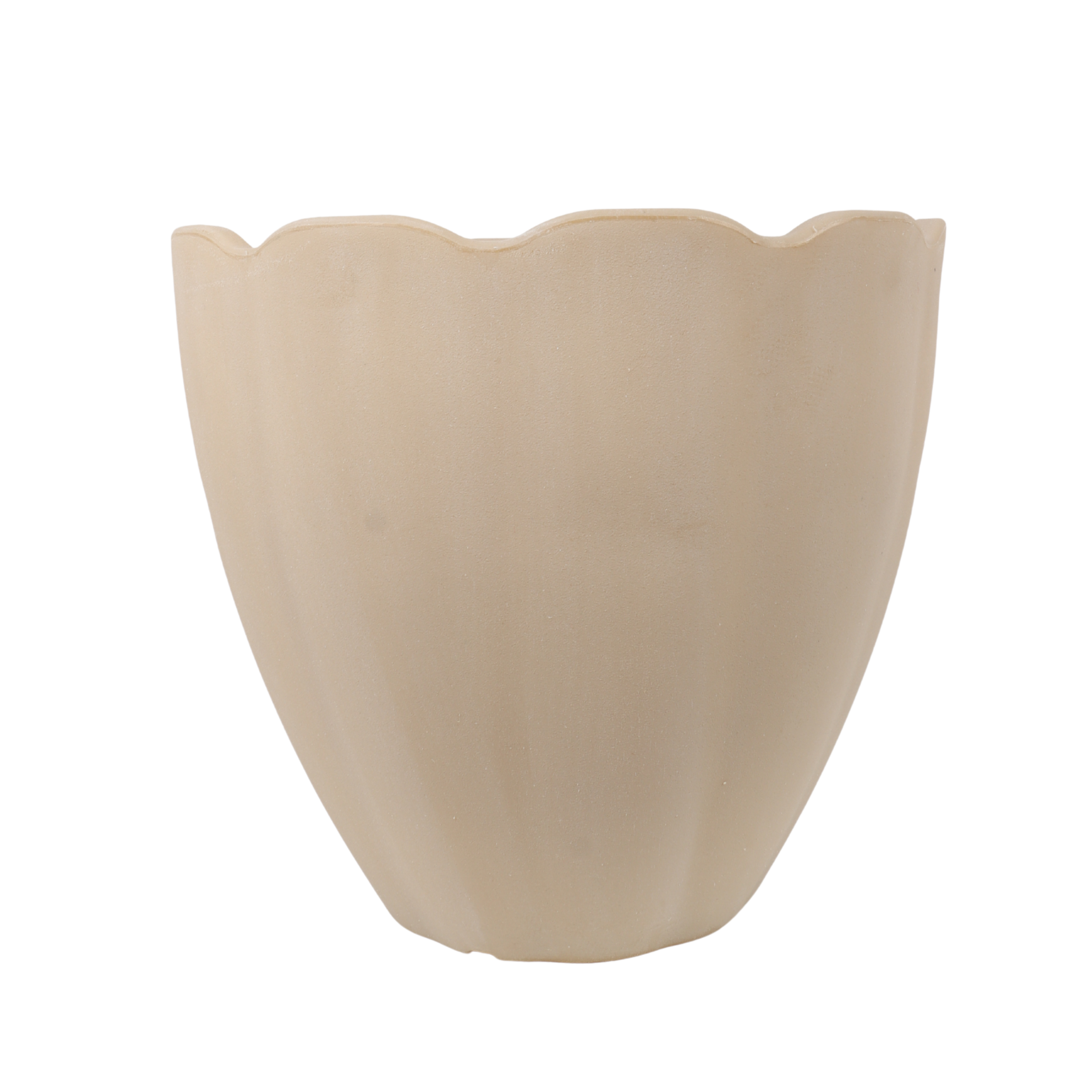Rinca petal pot antiek wit kunststof 40 x 35 cm