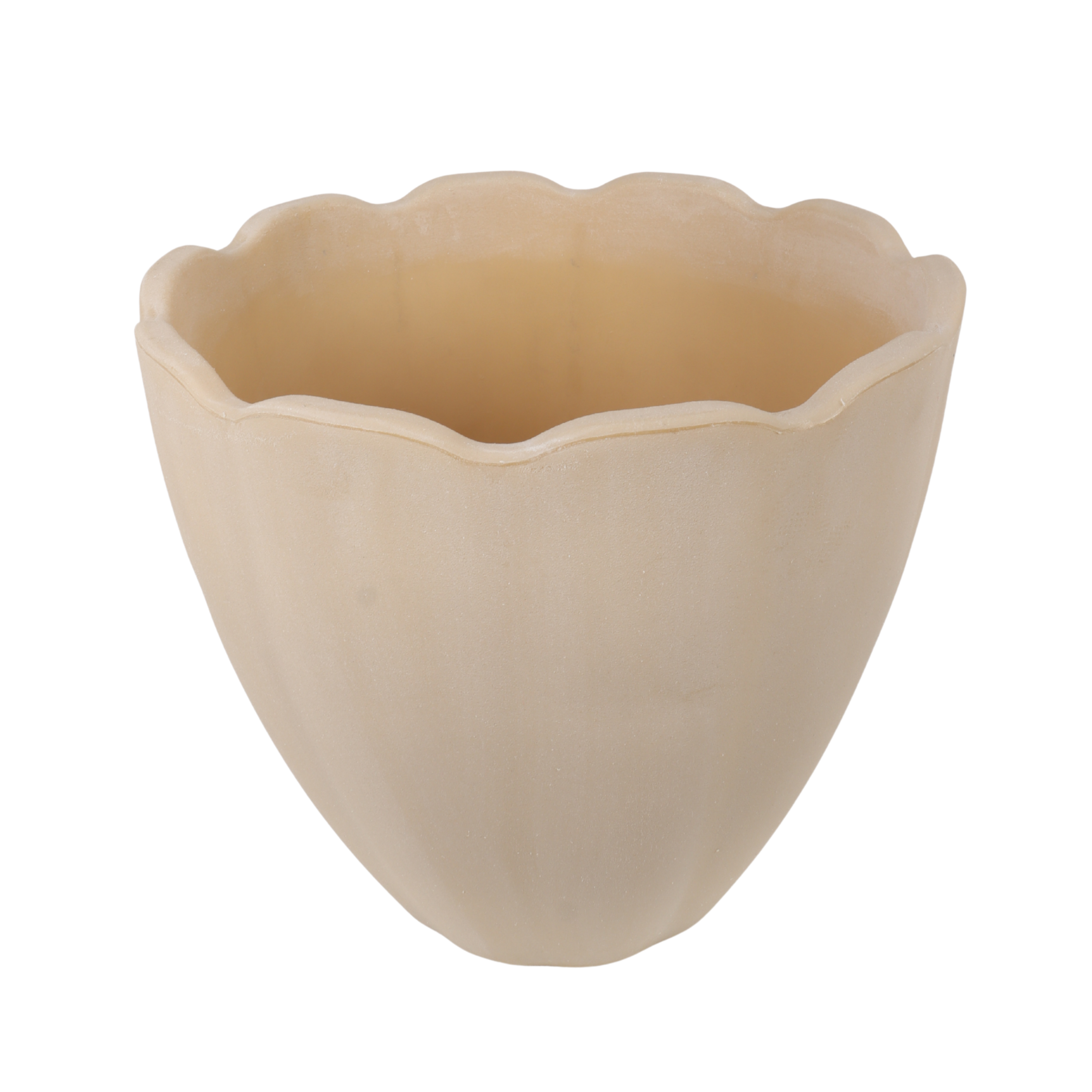 Rinca petal pot antiek wit kunststof 40 x 35 cm