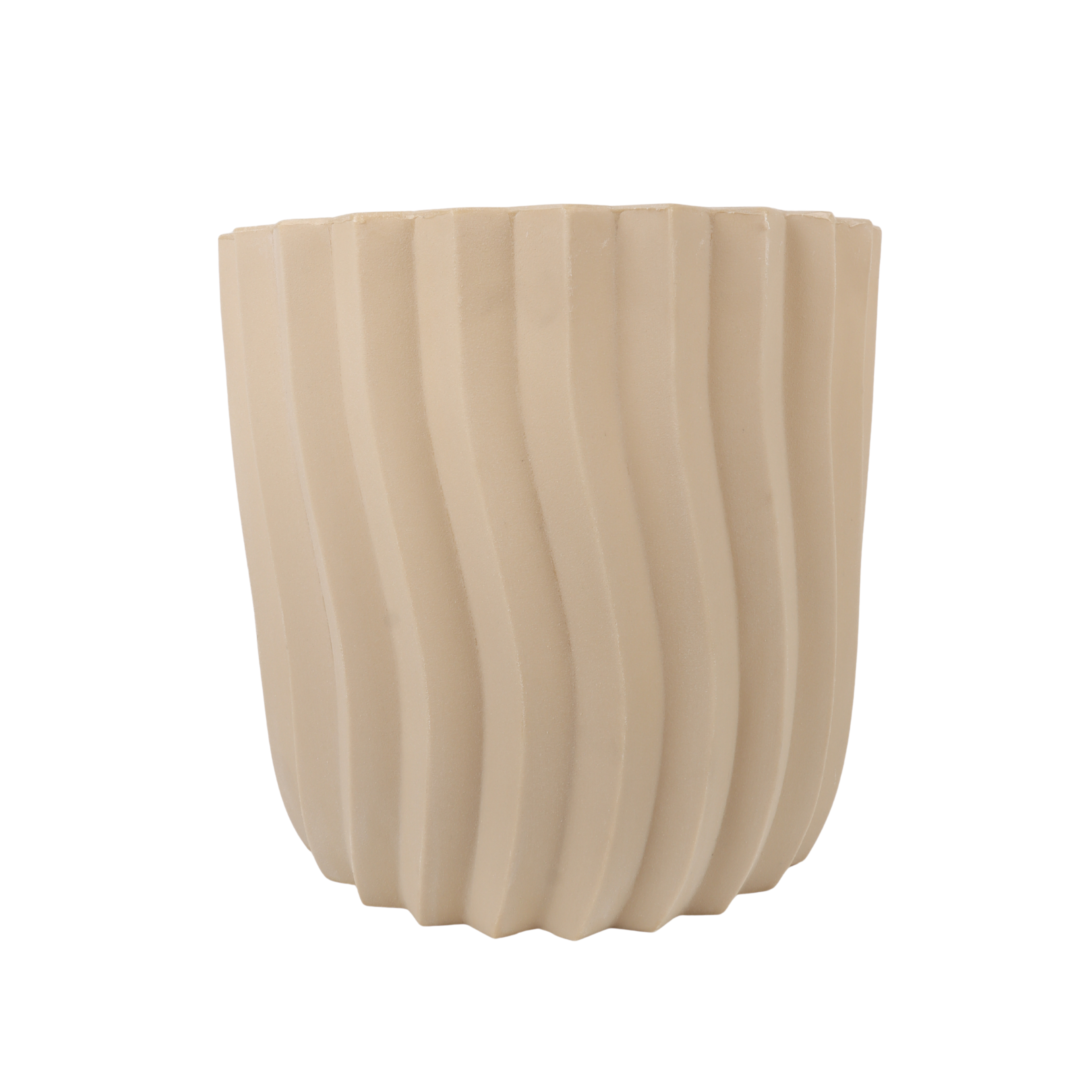 Rinca swirl pot antiek wit kunststof 40 x 38 cm