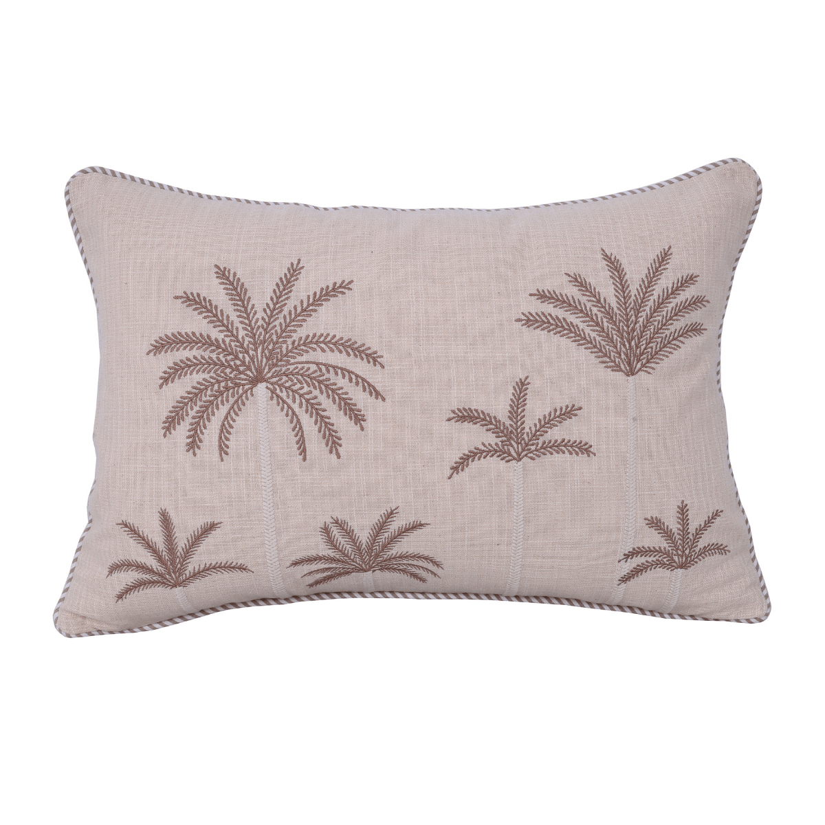 De Bosrand Kussen Palmtrees Natural 40 x 60 cm