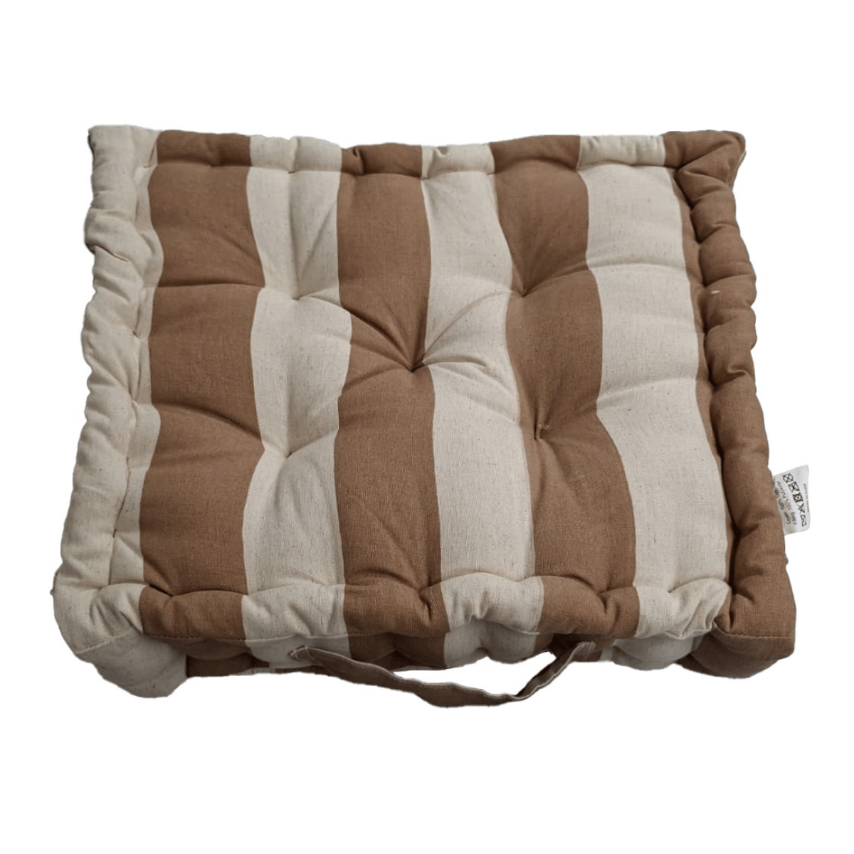 De Bosrand Boxkussen Stripes Natural 40 x 40 x 8 cm