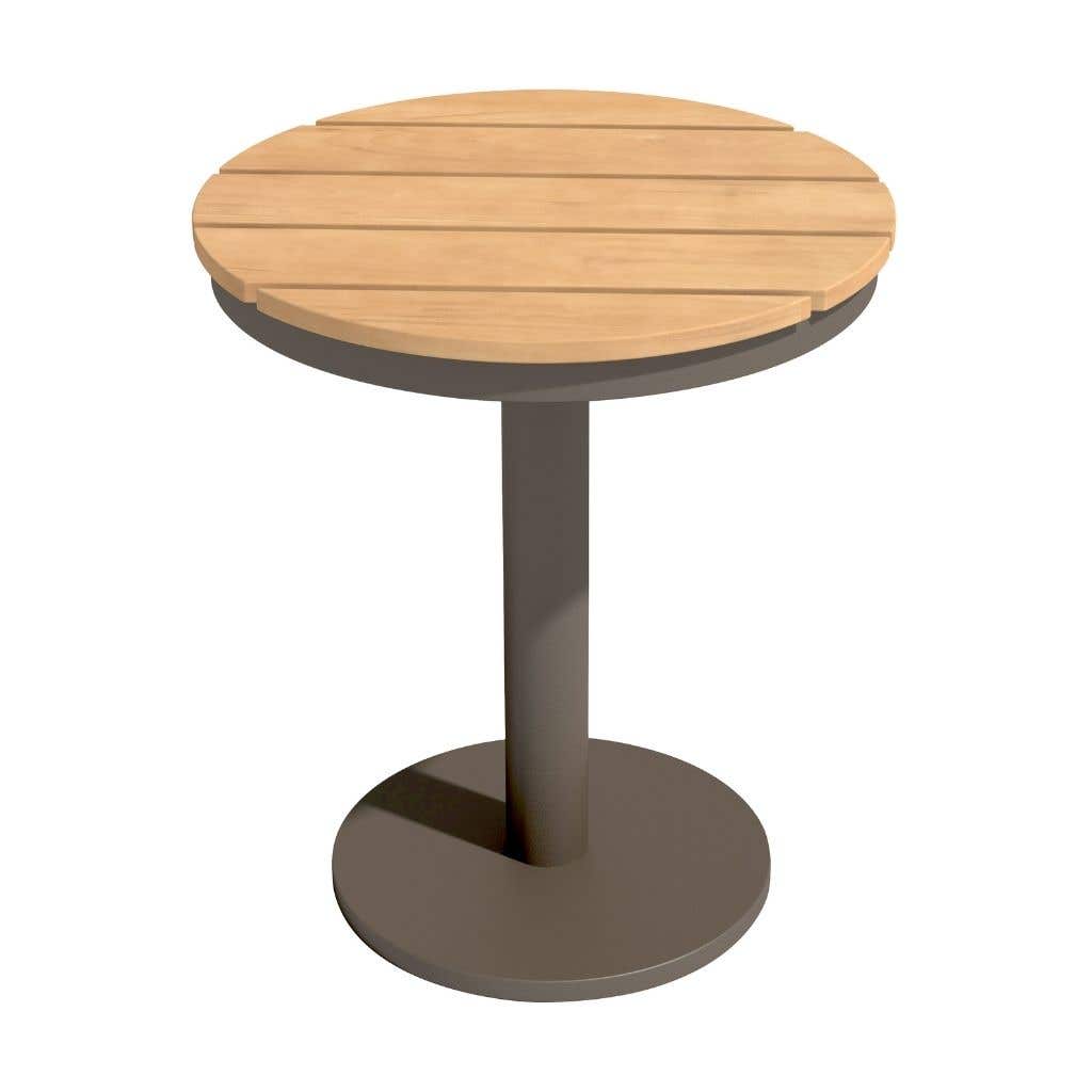 Royal Seasons Bijzettafel Panama Teak Espresso 46 x 52 cm