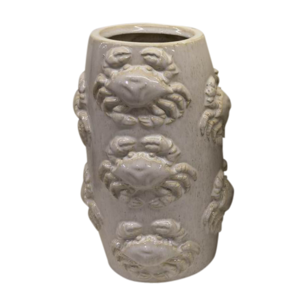 De Bosrand Vaas Crab Creme 15 x 25 cm