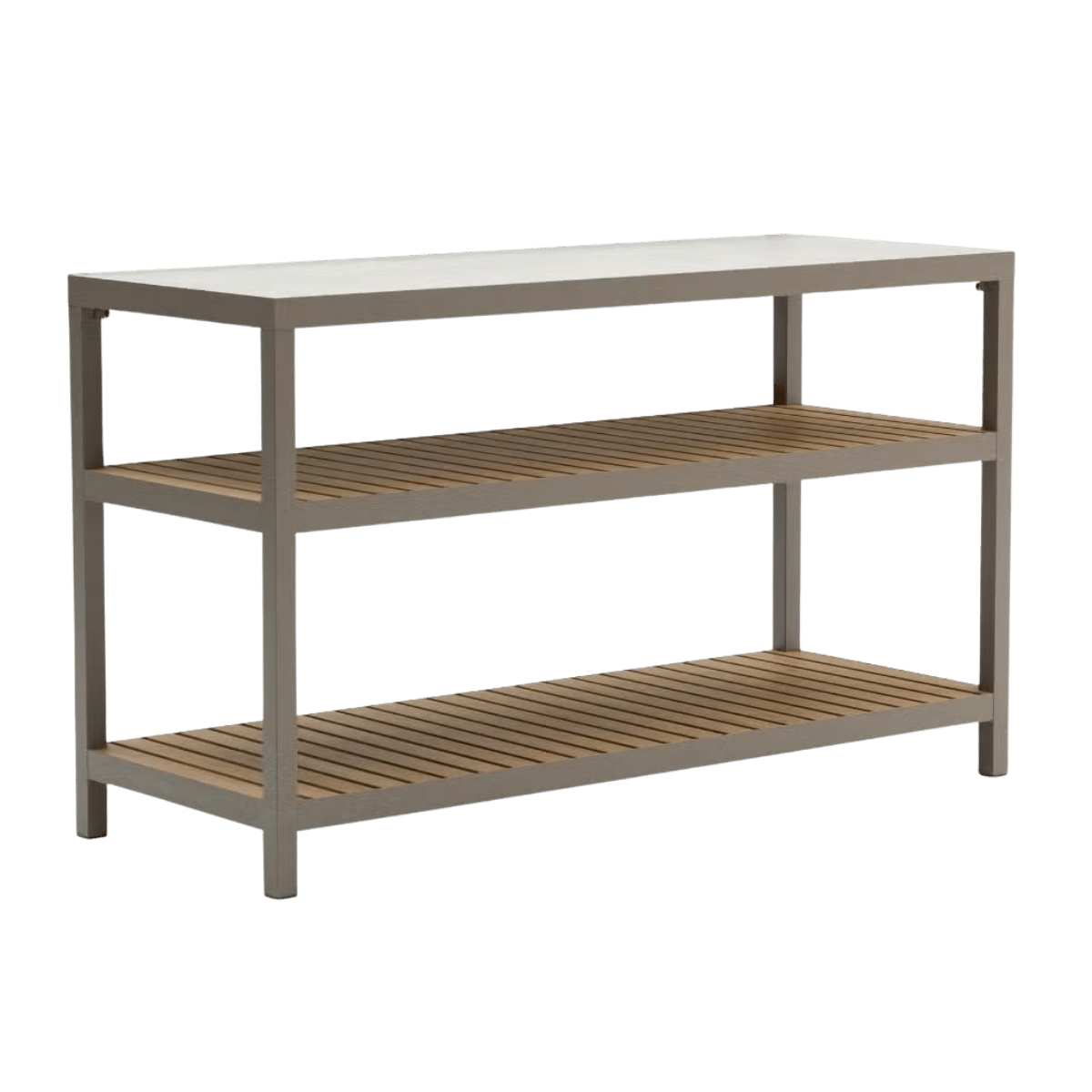 Ease Up Buitenkeukenkast 2-laags Bolzano Espresso 160 x 60 x 95 cm