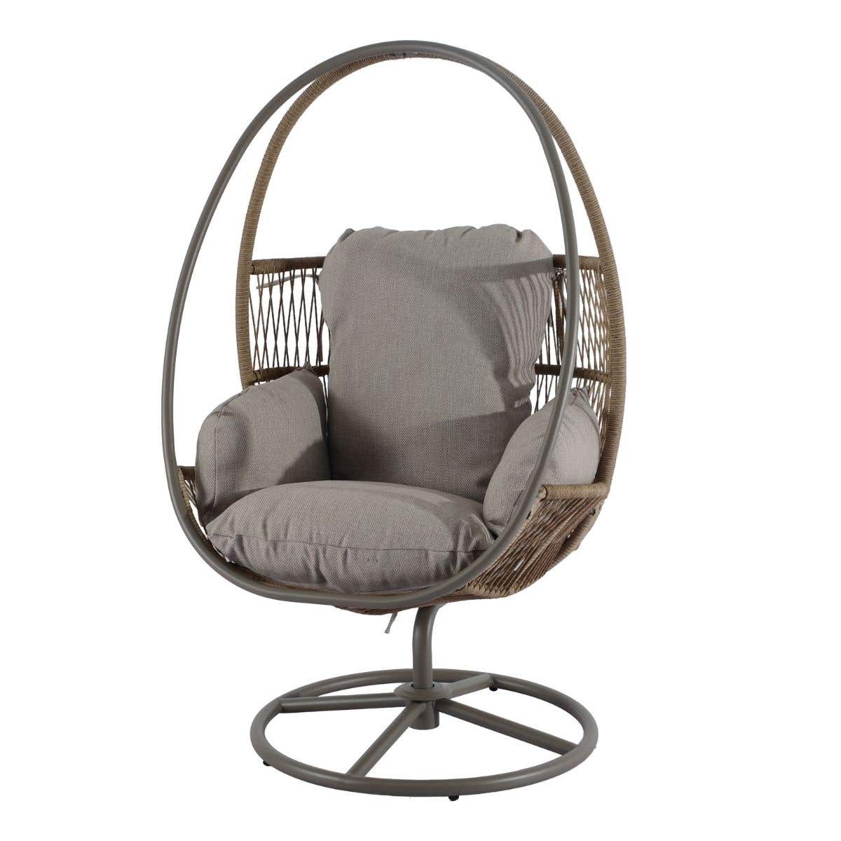Royal Seasons Spinning Relax Chair Banjar Espresso 90 x 95 x 150 cm