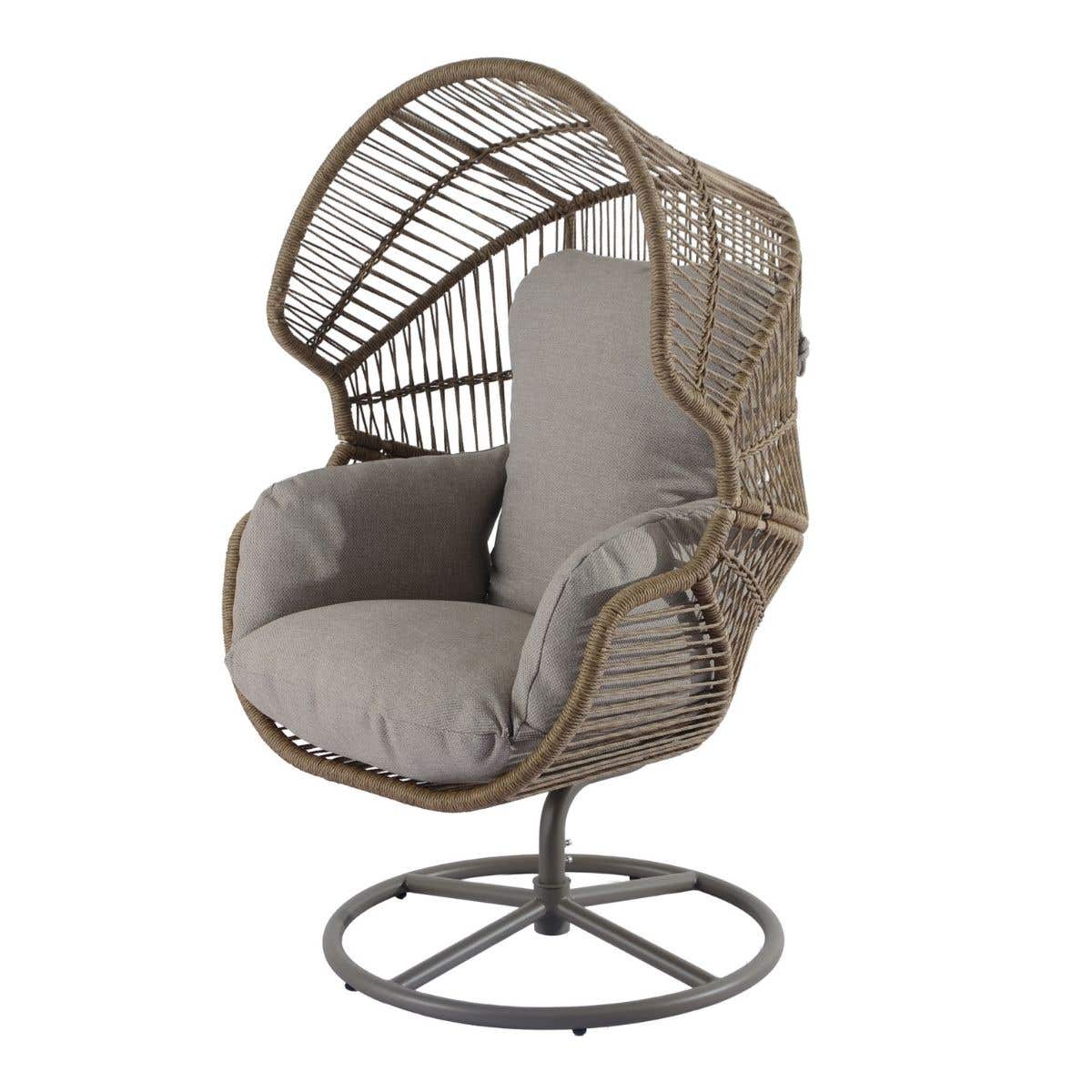 Royal Seasons Spinning Relax Chair Pantai Espresso 86 x 88 x 150 cm