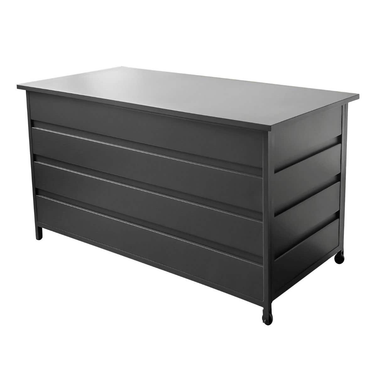 Royal Seasons Opbergbox Aluminium Milton Antraciet 130 x 60 x 75 cm