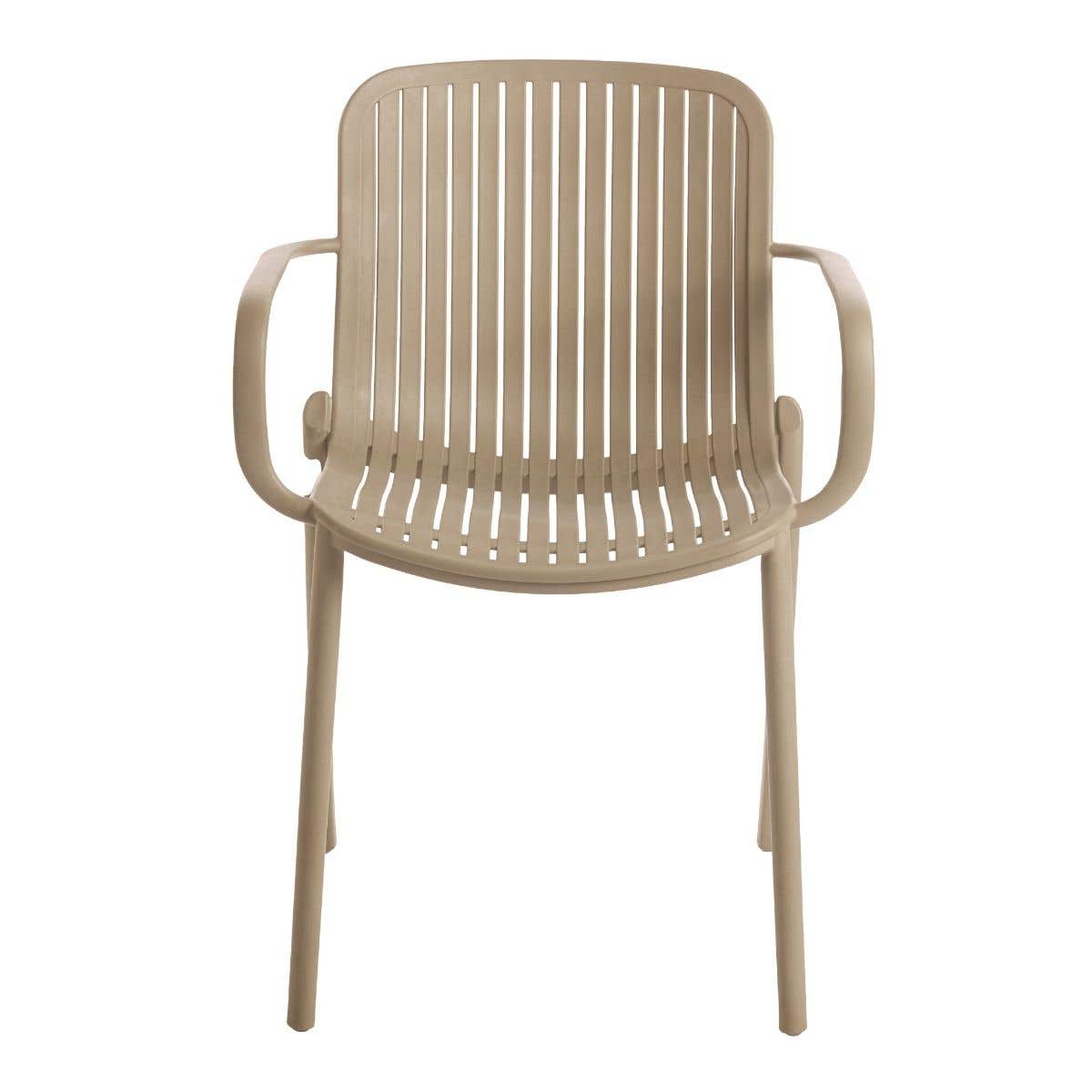Ease Up Tuinstoel Kunststof Elio Latte 59 x 57 x 82 cm
