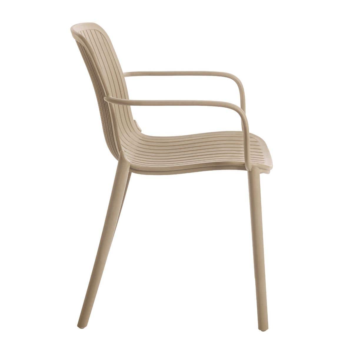 Ease Up Tuinstoel Kunststof Elio Latte 59 x 57 x 82 cm