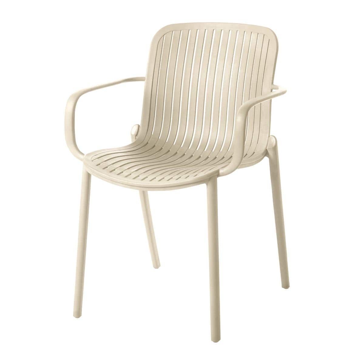 Ease Up Tuinstoel Kunststof Elio Zand 59 x 57 x 82 cm