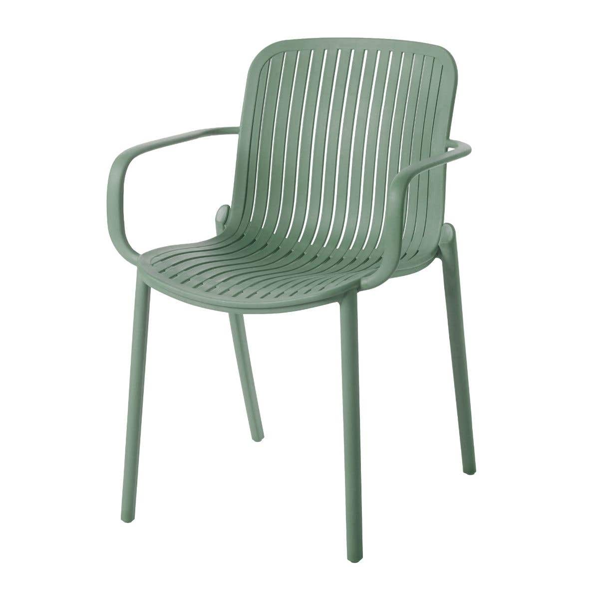 Ease Up Tuinstoel Kunststof Elio Sage Groen 59 x 57 x 82 cm