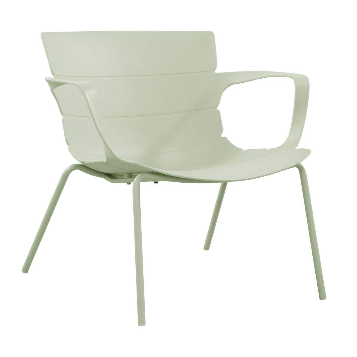 Ease Up Loungestoel Kunststof Finn Sage Groen 76.5 x 69 x 70 cm