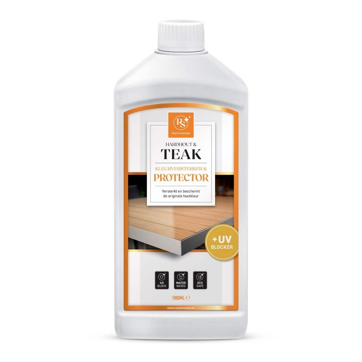 Royal Seasons Kleurbeschermer +UV-Blocker Teak & Hardhout Lichtbruin 1 L