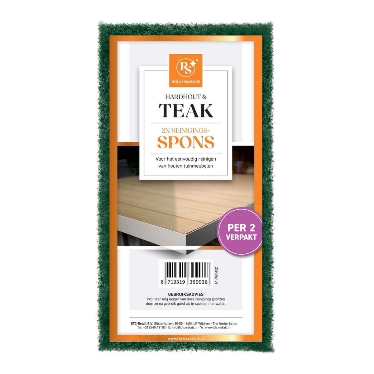 Royal Seasons Reinigingspads Teak & Hardhout 2 stuks