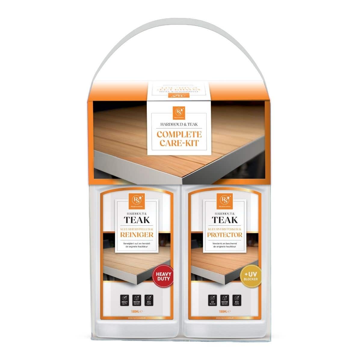 Royal Seasons Reiniger en Kleurbeschermer Set Teak & Hardhout Care 2 x 1 L
