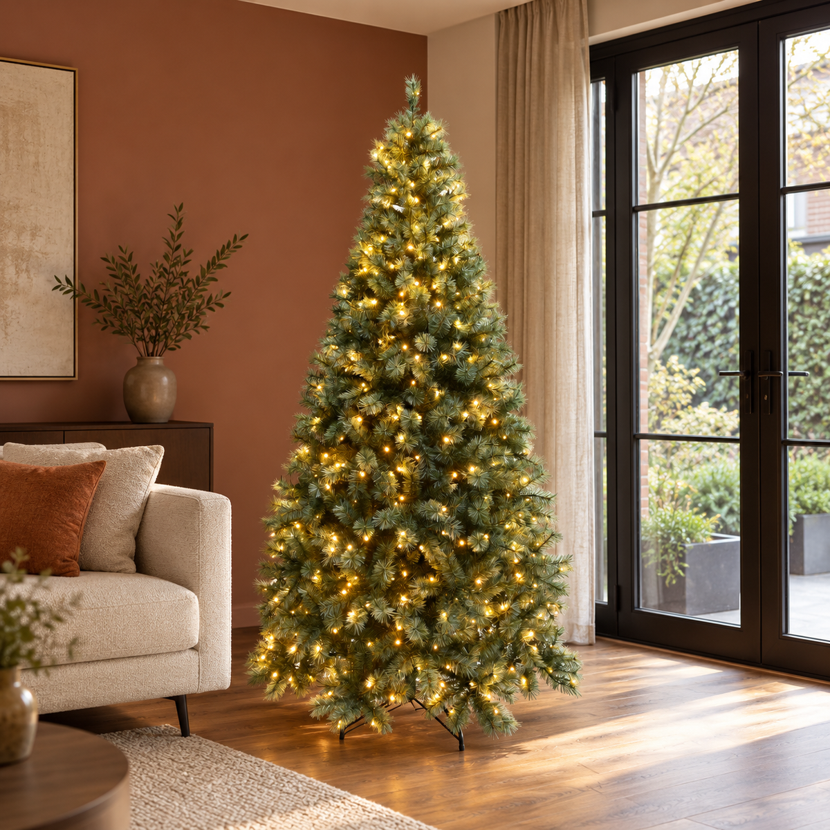 Evergreen Kunstkerstboom Everest Groen met Verlichting 180 x 101 cm