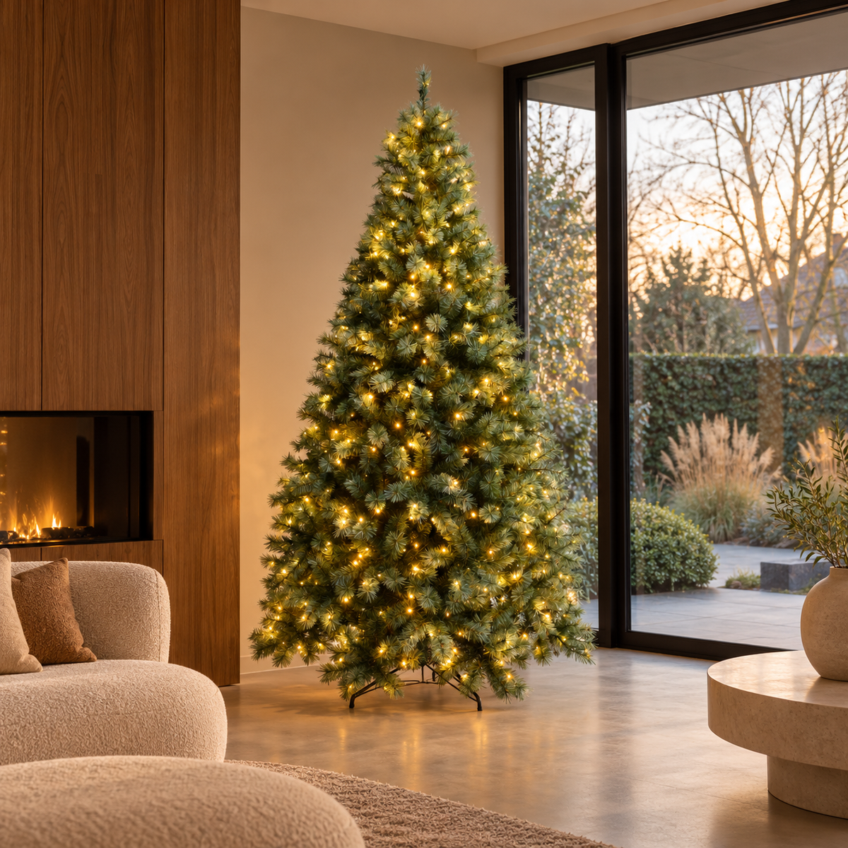 Evergreen Kunstkerstboom Everest Groen met Verlichting 240 x 127 cm