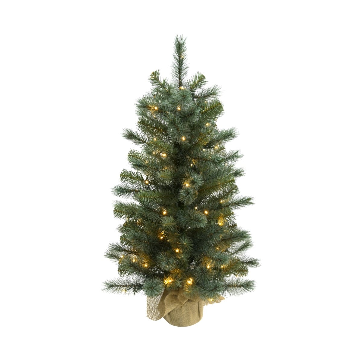 Evergreen Kunstkerstboom Everest Groen met Verlichting 90 x 47 cm