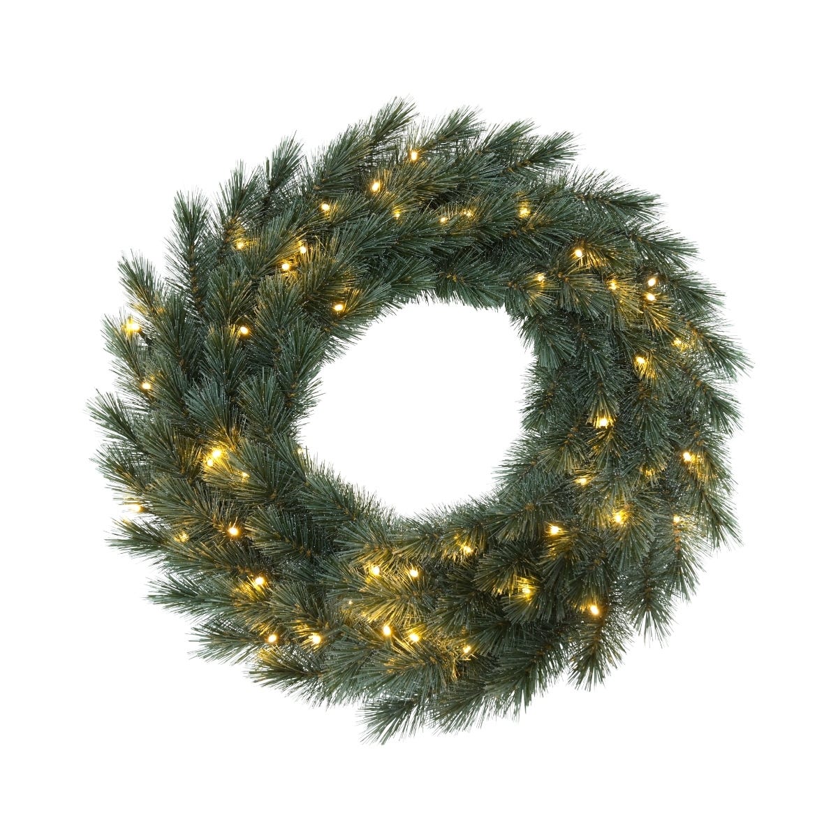 Evergreen Kerstkrans Everest Groen met Verlichting 60 cm