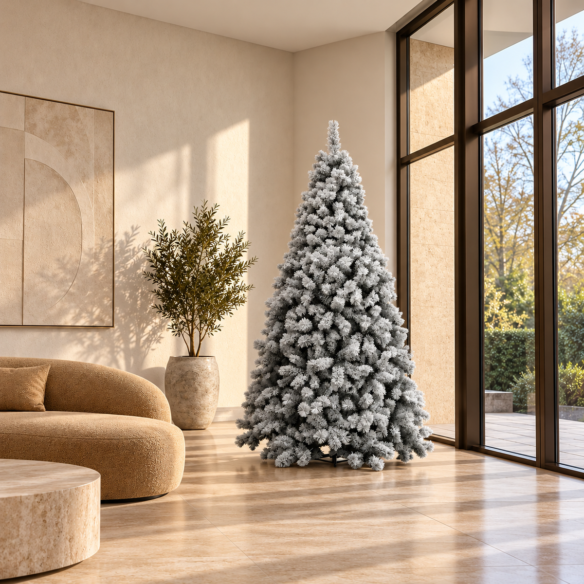 Evergreen Kunstkerstboom Everest Wit met Sneeuw 240 x 127 cm