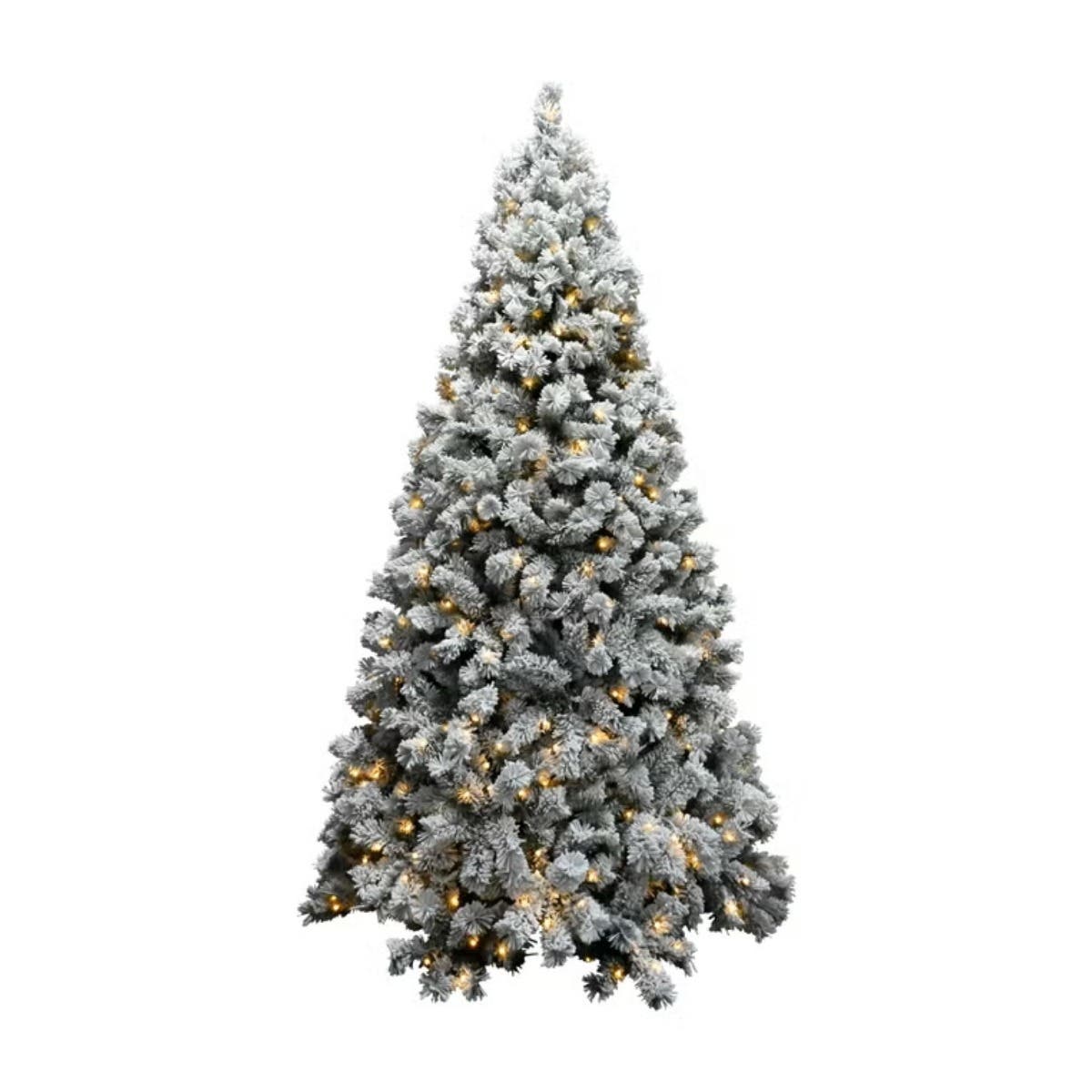 Evergreen Kunstkerstboom Everest Wit met Sneeuw en Verlichting 210 x 115 cm