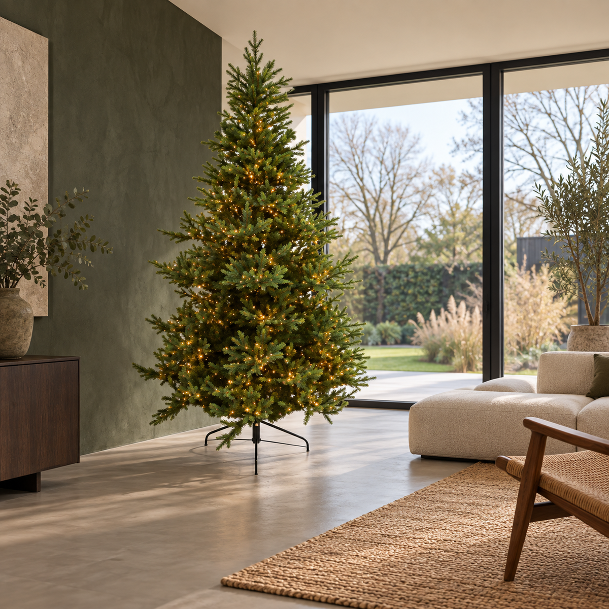 Evergreen Kunstkerstboom Makalu Groen met Verlichting 240 x 150 cm