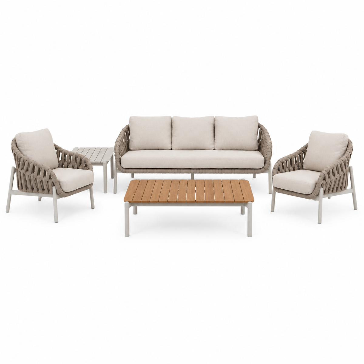 Royal Seasons Stoel-bank Loungeset 5-zits Doha Zand