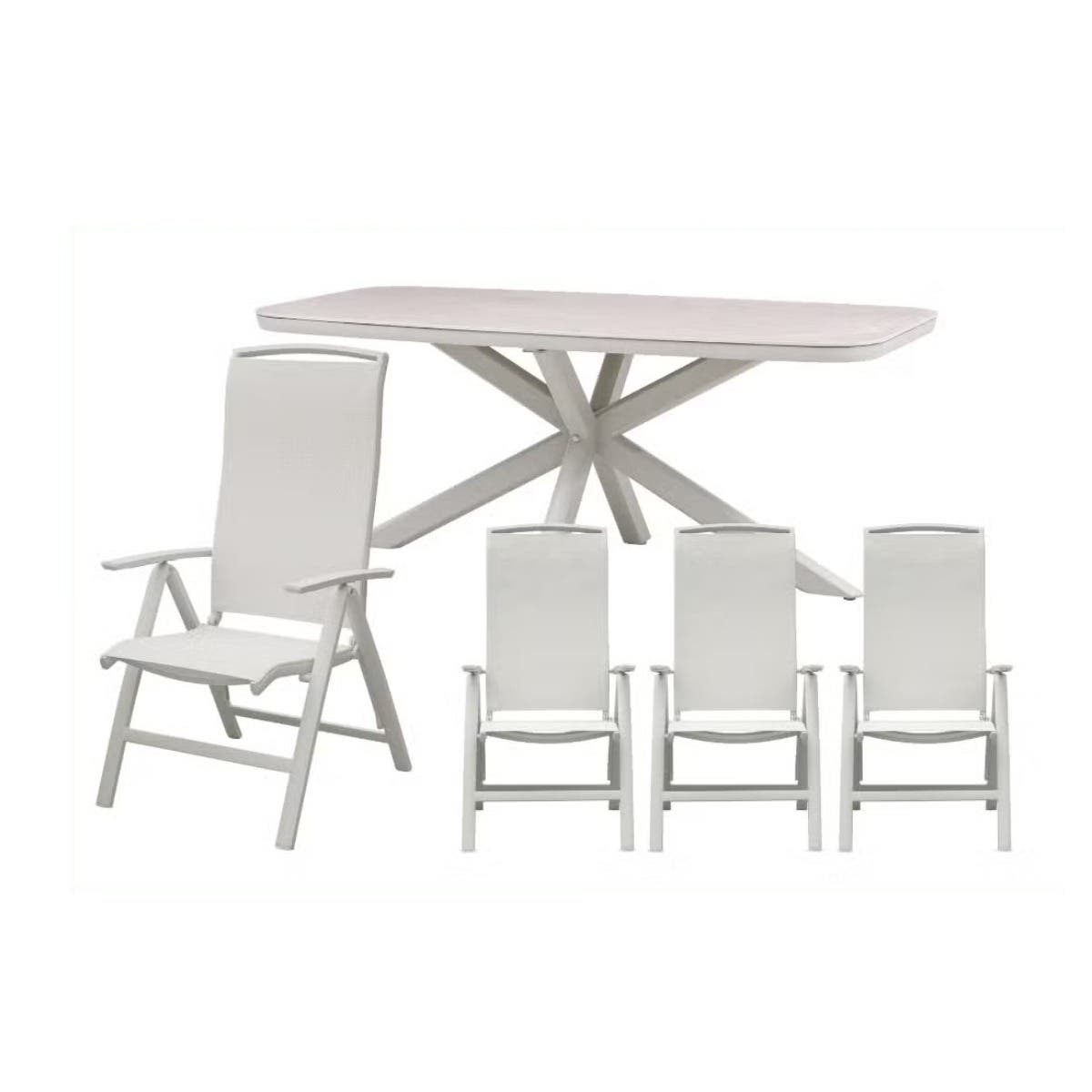 Royal Seasons Diningset 4-zits La Palma Zand