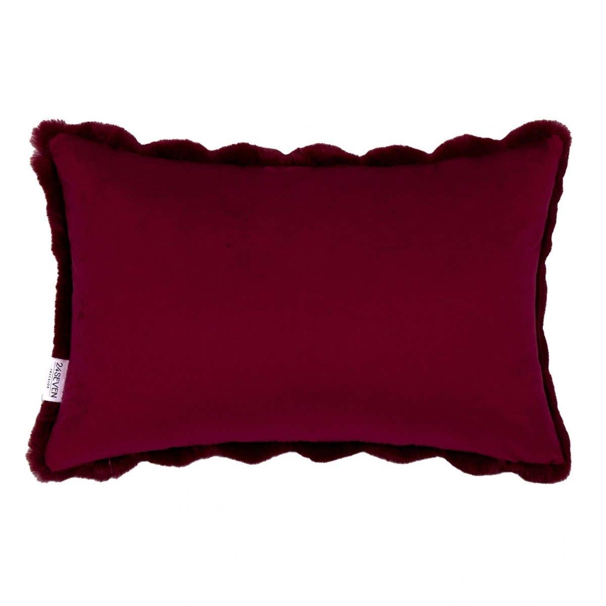 24Seven Kussen Lou Merlot 40 x 60 cm