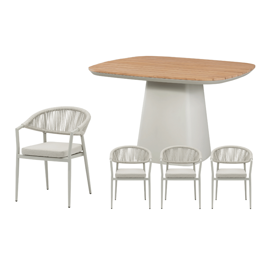 Royal Seasons Diningset 4-zits Bo Zand