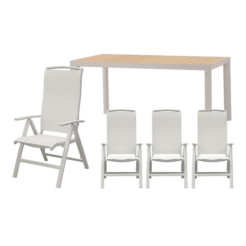 Royal Seasons Diningset 4-zits La Palma Zand